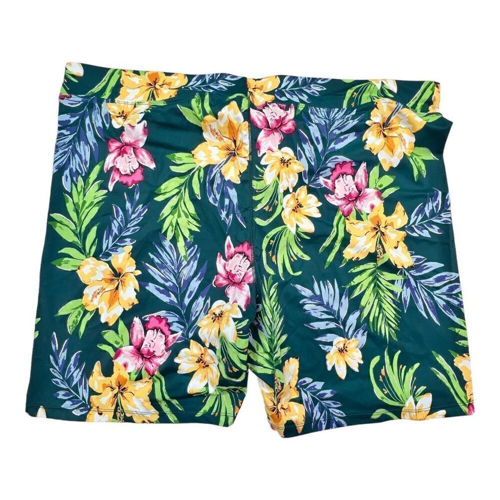 Avenue Shorts Women’s Plus Tropical Floral Summer Swim Shorts Size 32